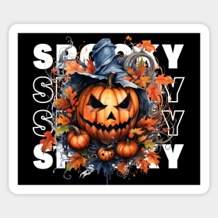 Witchy Pumpkin Fall Vibes Spooky Halloween Sticker